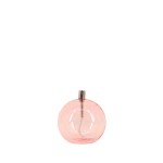 Lampe à huile en verre rose soufflé | Hashtag Déco