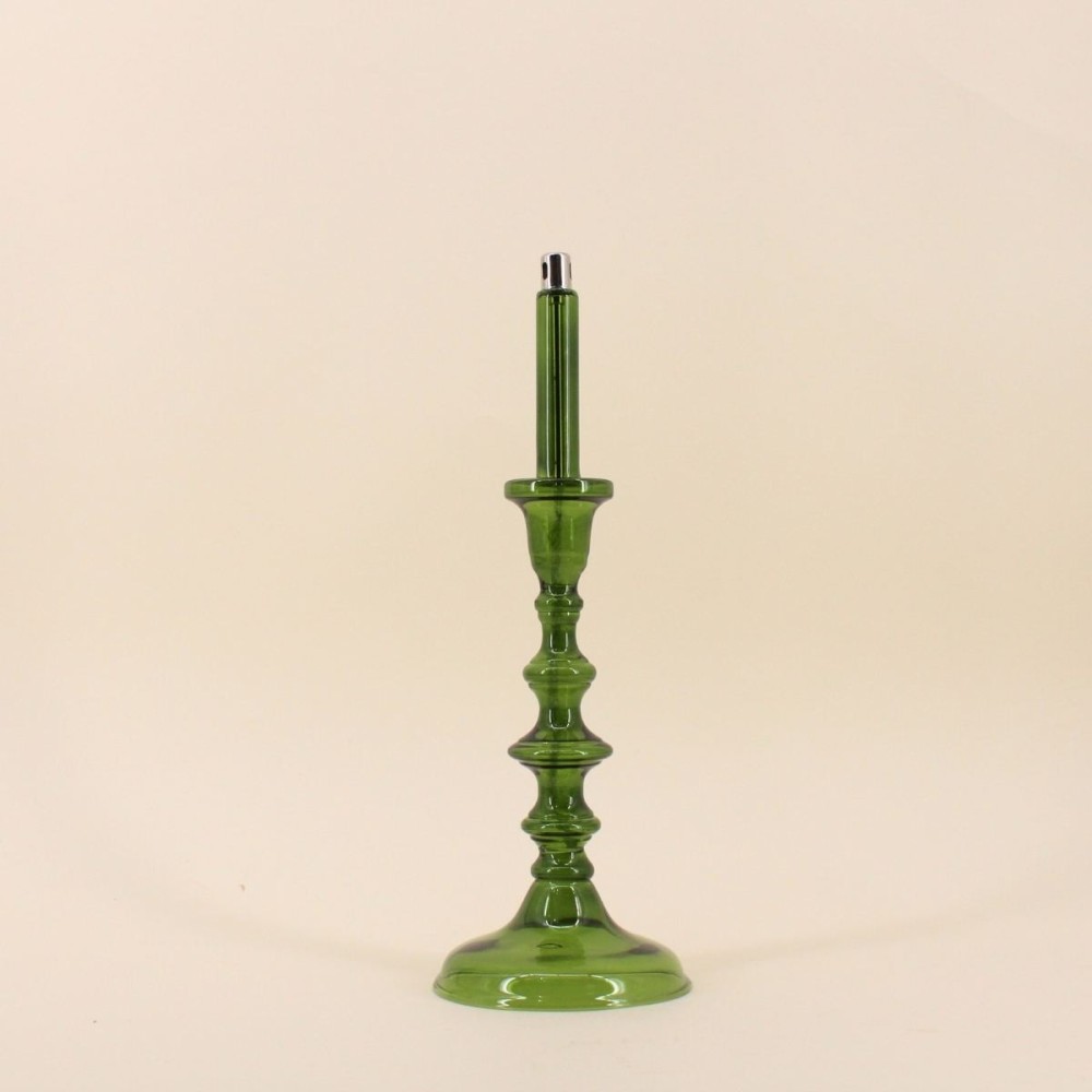 Lampe à huile en verre soufflé 32cm chic | Hashtag Déco