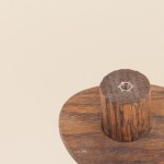 Set de 3 patères bois foncé galet élégant | Hashtag Déco