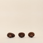 Set de 3 patères bois foncé galet élégant | Hashtag Déco