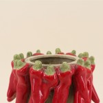 Vase en céramique rouge piments | Hashtag Déco