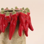 Vase en céramique rouge piments | Hashtag Déco