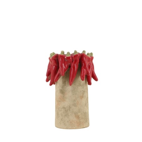 Vase en céramique rouge piments | Hashtag Déco