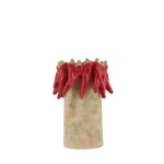 Vase en céramique rouge piments | Hashtag Déco