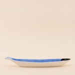 Vide poche céramique bleu poisson 30cm | Hashtag Déco