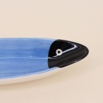 Vide poche céramique bleu poisson 30cm | Hashtag Déco