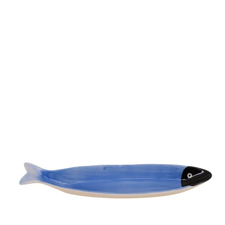 Vide poche céramique bleu poisson 30cm | Hashtag Déco