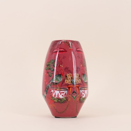 Vase bombe métal rosé 22cm - Élégance zen | Hashtag Déco