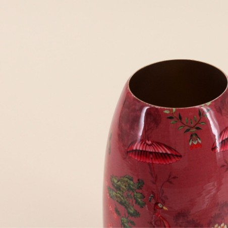 Vase bombe métal rosé 22cm - Élégance zen | Hashtag Déco