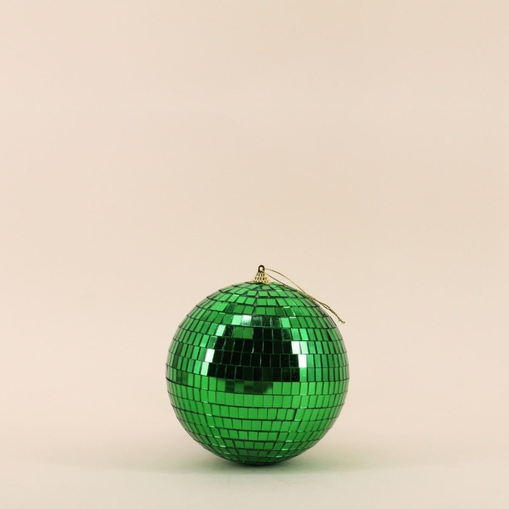 Boule à facettes 15cm plastique rouge | Hashtag Déco