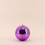 Boule à facettes 15cm plastique rouge | Hashtag Déco