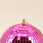 Boule à facettes 15cm plastique rouge | Hashtag Déco