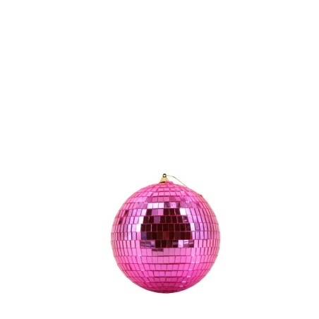 Boule à facettes 15cm plastique rouge | Hashtag Déco