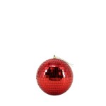 Boule à facettes 15cm plastique rouge | Hashtag Déco
