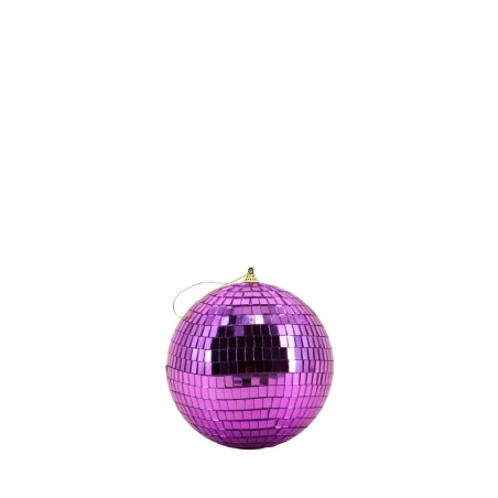 Boule à facettes 15cm plastique rouge | Hashtag Déco