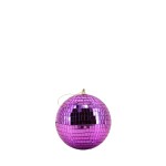 Boule à facettes 15cm plastique rouge | Hashtag Déco