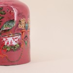 Vase col de cygne métal rose 23cm | Hashtag Déco