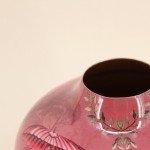 Vase col de cygne métal rose 23cm | Hashtag Déco