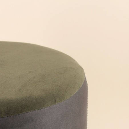 Pouf en velours vert "Queen of cats" | Hashtag Déco