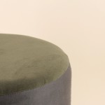 Pouf en velours vert "Queen of cats" | Hashtag Déco