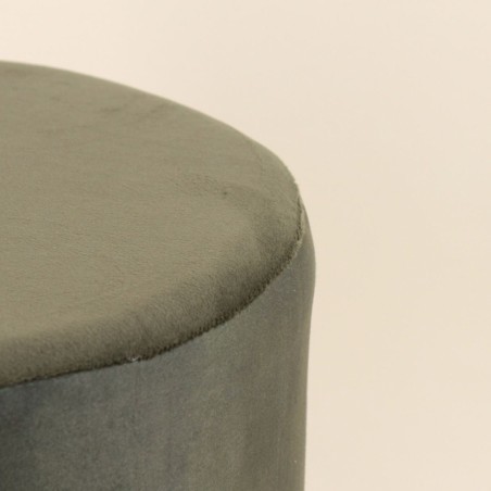 Pouf en velours vert "King of dogs" 37cm | Hashtag Déco