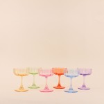 Set de 6 coupes en verre coloré pour vos réceptions | Hashtag Déco