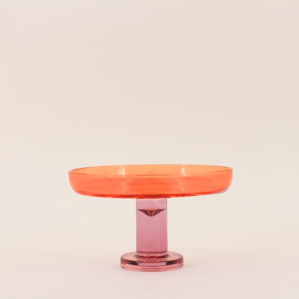 Coupe en verre bicolore élégante 17x10cm | Hashtag Déco