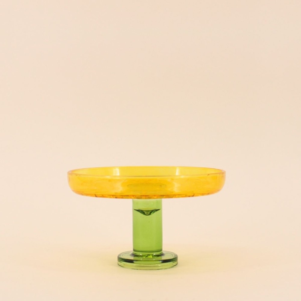 Coupe en verre bicolore élégante 17x10cm | Hashtag Déco