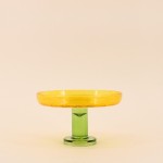 Coupe en verre bicolore élégante 17x10cm | Hashtag Déco