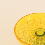 Coupe en verre bicolore élégante 17x10cm | Hashtag Déco