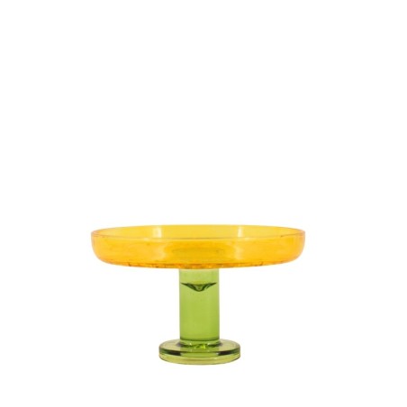 Coupe en verre bicolore élégante 17x10cm | Hashtag Déco