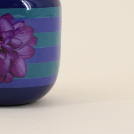 Vase en métal laqué bleu/violet 11cm | Hashtag Déco