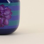 Vase en métal laqué bleu/violet 11cm | Hashtag Déco