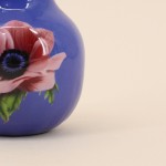 Vase en métal violet fleuri 12cm | Hashtag Déco