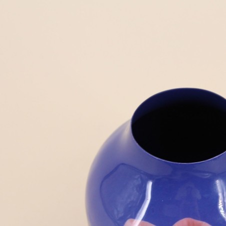 Vase en métal violet fleuri 12cm | Hashtag Déco