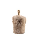 étui champagne peau de mouton beige | Hashtag Déco