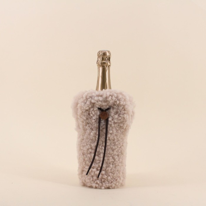 Étui champagne peau de mouton beige | Hashtag Déco