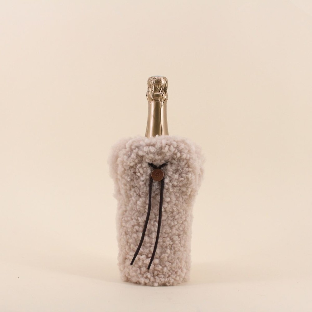 Étui champagne peau de mouton beige | Hashtag Déco