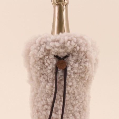 Étui champagne peau de mouton beige | Hashtag Déco
