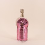 Étui champagne peau de mouton rose | Hashtag Déco