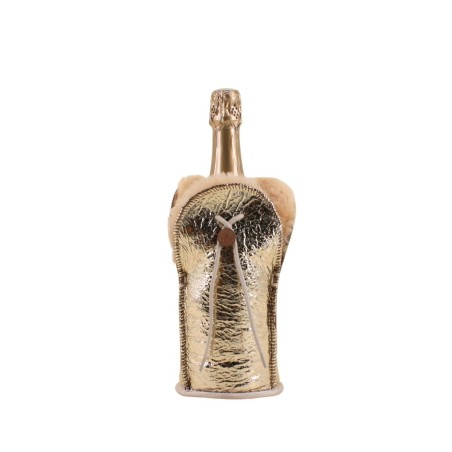 Étui champagne peau de mouton beige métallisé | Hashtag Déco