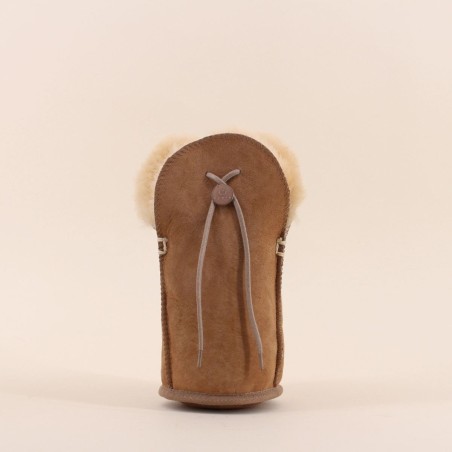 Étui champagne mouton marron élégant et isolant | Hashtag Déco