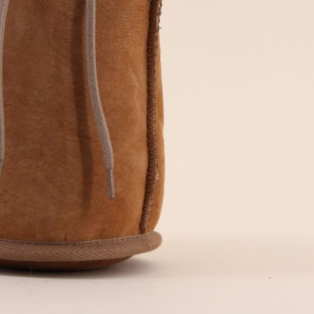 Étui champagne mouton marron élégant et isolant | Hashtag Déco