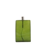 Lampe à huile cube verre soufflé vert | Hashtag Déco