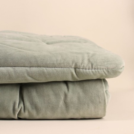 Plaid velours coton 80x200 cm - Élégance et confort | Hashtag Déco