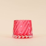 Photophore en verre facetté 14x8 cm | Hashtag Déco