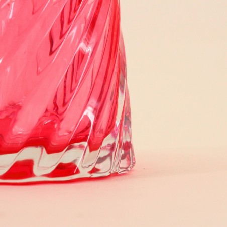 Photophore en verre facetté 14x8 cm | Hashtag Déco