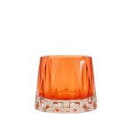 Photophore en verre facetté 14x8 cm | Hashtag Déco