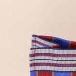 Sac shopper violet plastique "Be Happy" 35x45 | Hashtag Déco