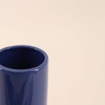 Vase tube céramique bicolore 25cm élégant | Hashtag Déco